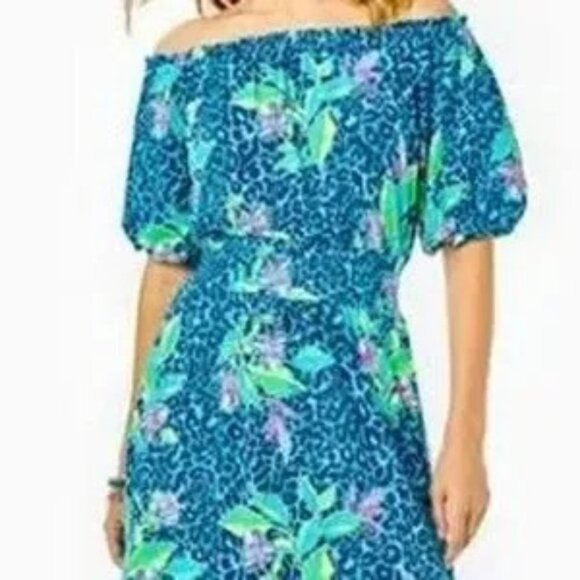 Lilly Pulitzer Dresses & Skirts - Lilly Pulitzer Camille-Off the Shoulder Dress Medium